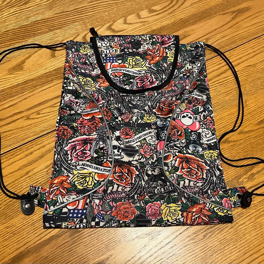 Harley-Davidson® Colorful Tattoo String Bag ♥️